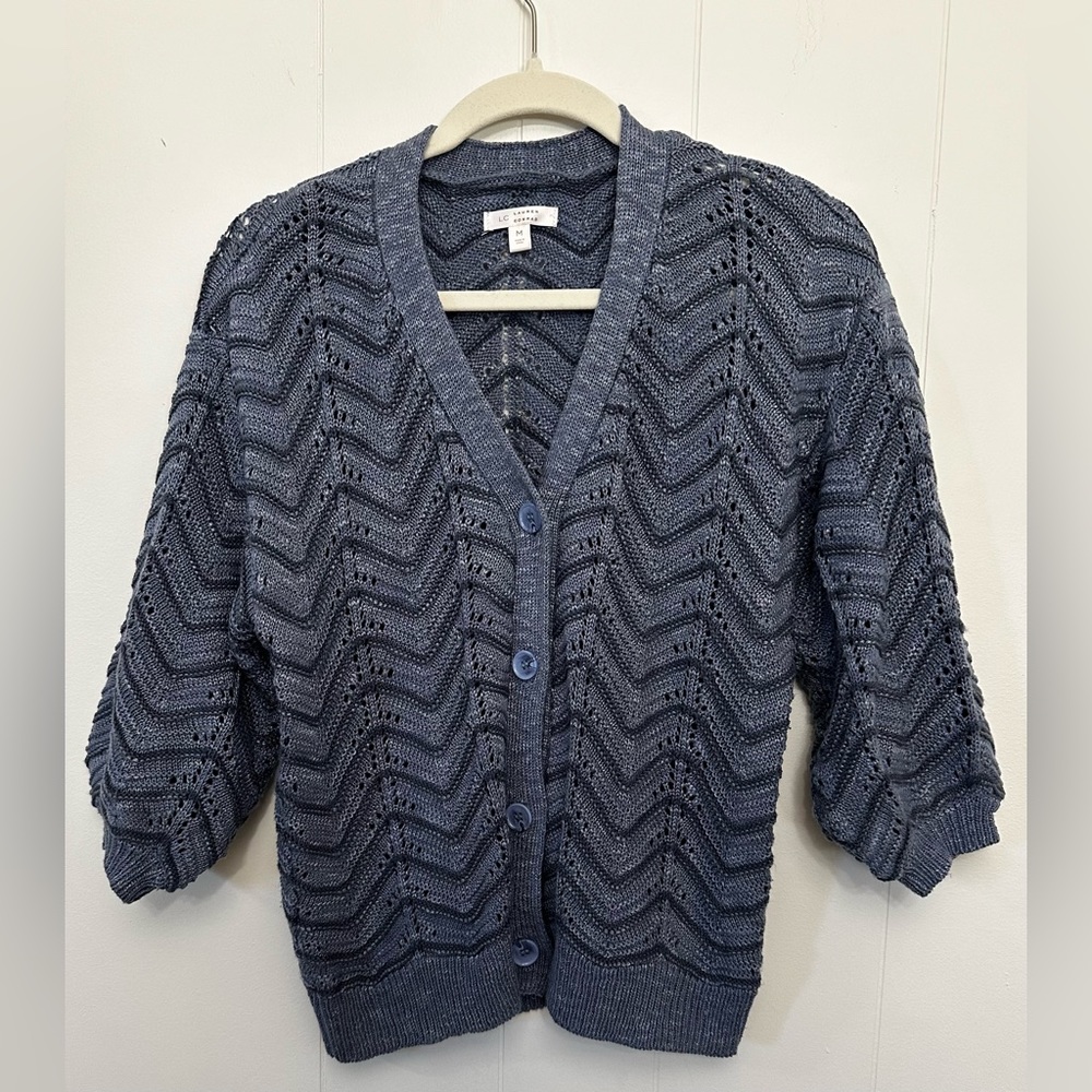 Women's LC Lauren Conrad pointelle cardigan. Like new
